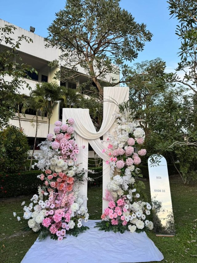 Backdrop Hoa Tươi Hoa Lụa Đẹp