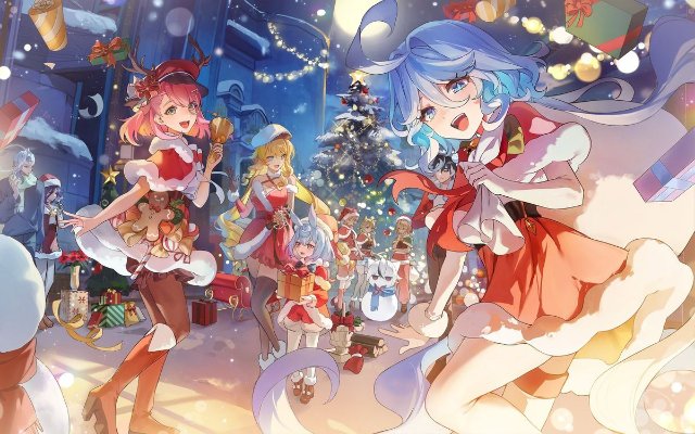 Background Giáng Sinh anime