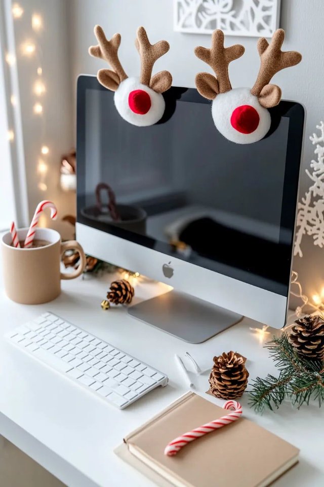 Bộ ảnh gợi ý phong cách trang trí Giáng sinh cho không gian làm việc