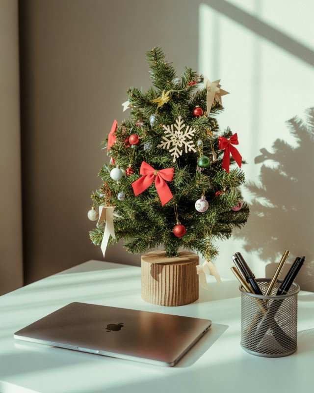 Bộ ảnh gợi ý phong cách trang trí Noel cho không gian làm việc