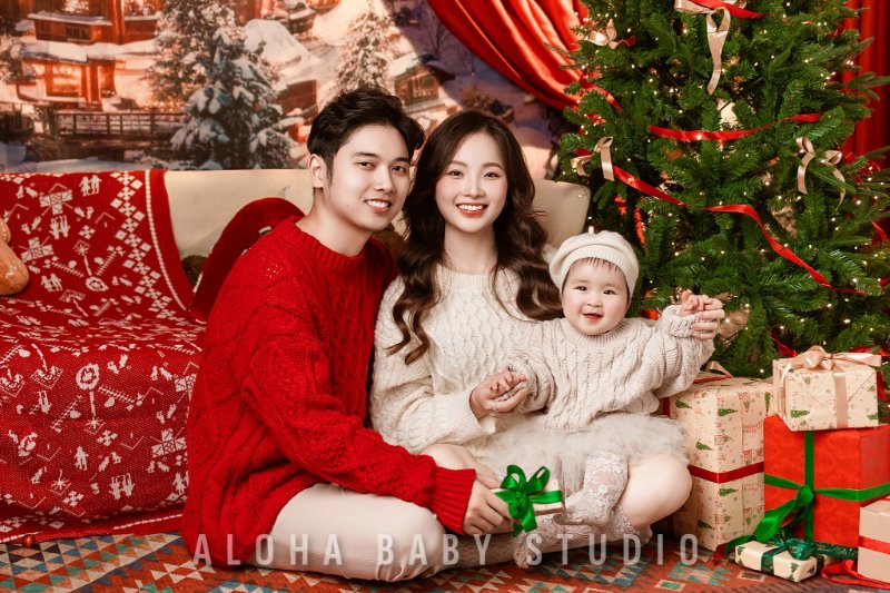 Chụp ảnh Noel gia đình