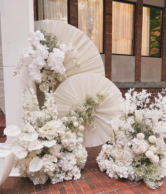 Decor chụp ảnh sinh nhật quạt giấy đẹp