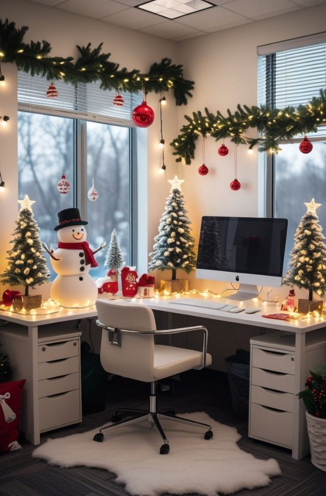 Gợi ý phong cách trang trí Giáng sinh cho không gian làm việc