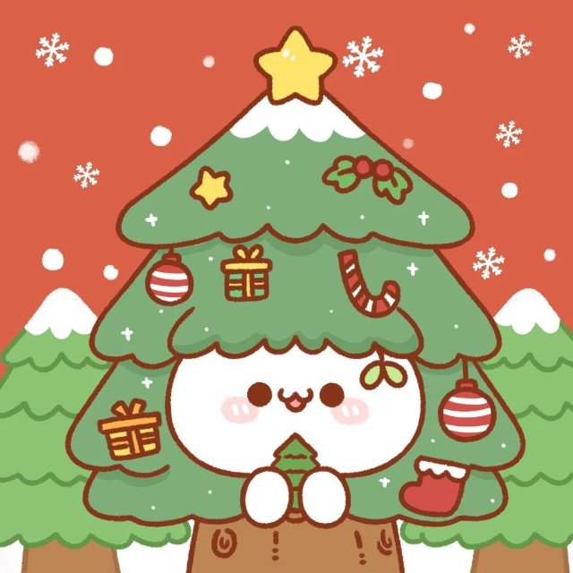 Hình ảnh Giáng sinh động vật cute đáng yêu