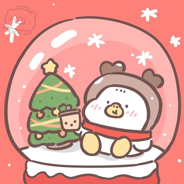 Hình ảnh Giáng sinh động vật cute hài hước