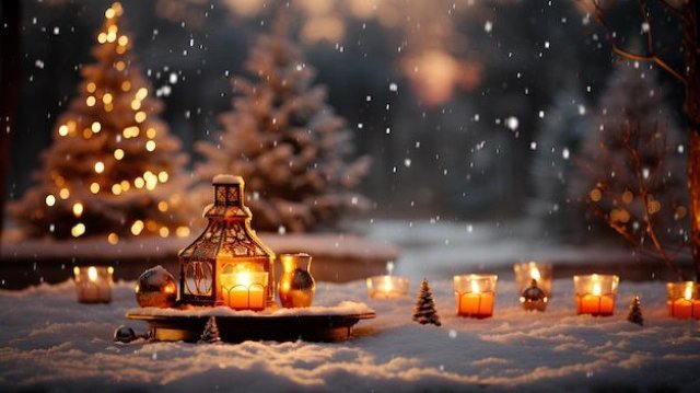 Hình ảnh Giáng sinh lung linh cho máy tính