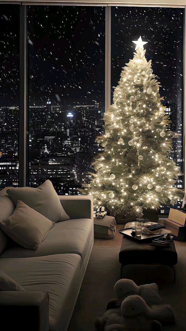 Hình ảnh cây thông Noel mùa Giáng sinh đẹp