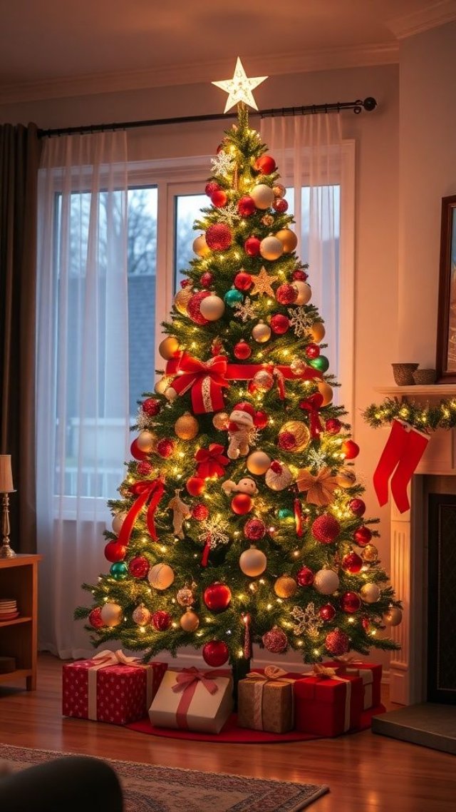 Hình ảnh cây thông Noel mùa Giáng sinh lung linh