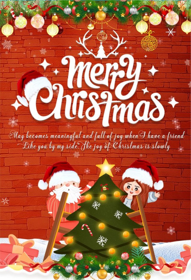 Hình ảnh poster Giáng sinh đẹp lung linh