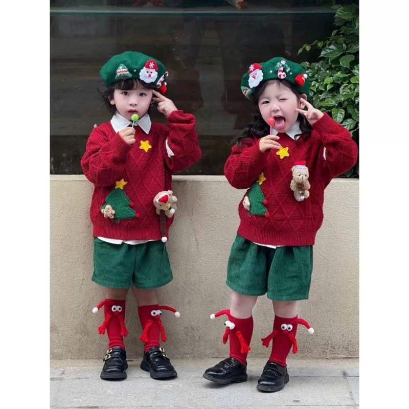 Mix áo len màu sắc đặc trưng của giáng sinh