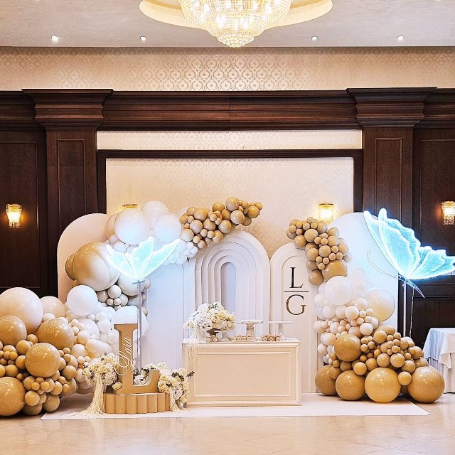 Phông nền chụp ảnh sinh nhật sang trọng rực rỡ