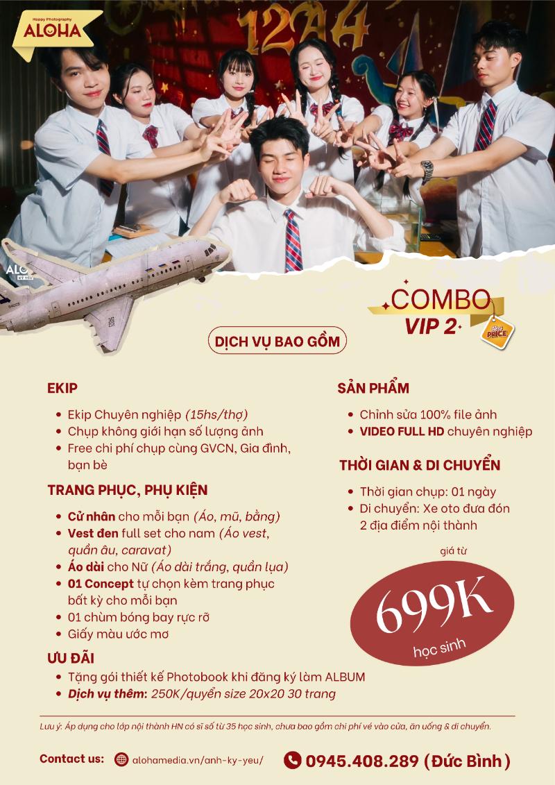Gói Vip 2 - Chụp Kỷ Yếu