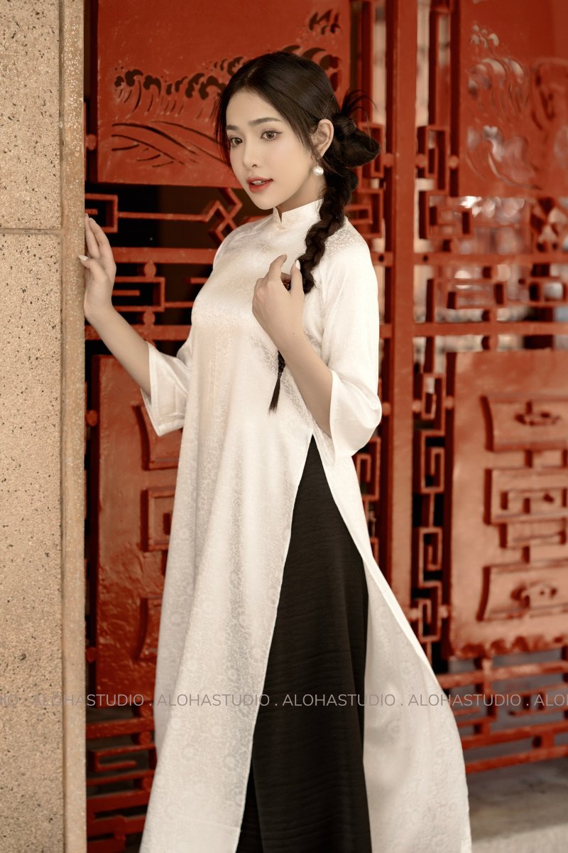 Áo dài chưa bao giờ lỗi mốt trong ảnh Tết