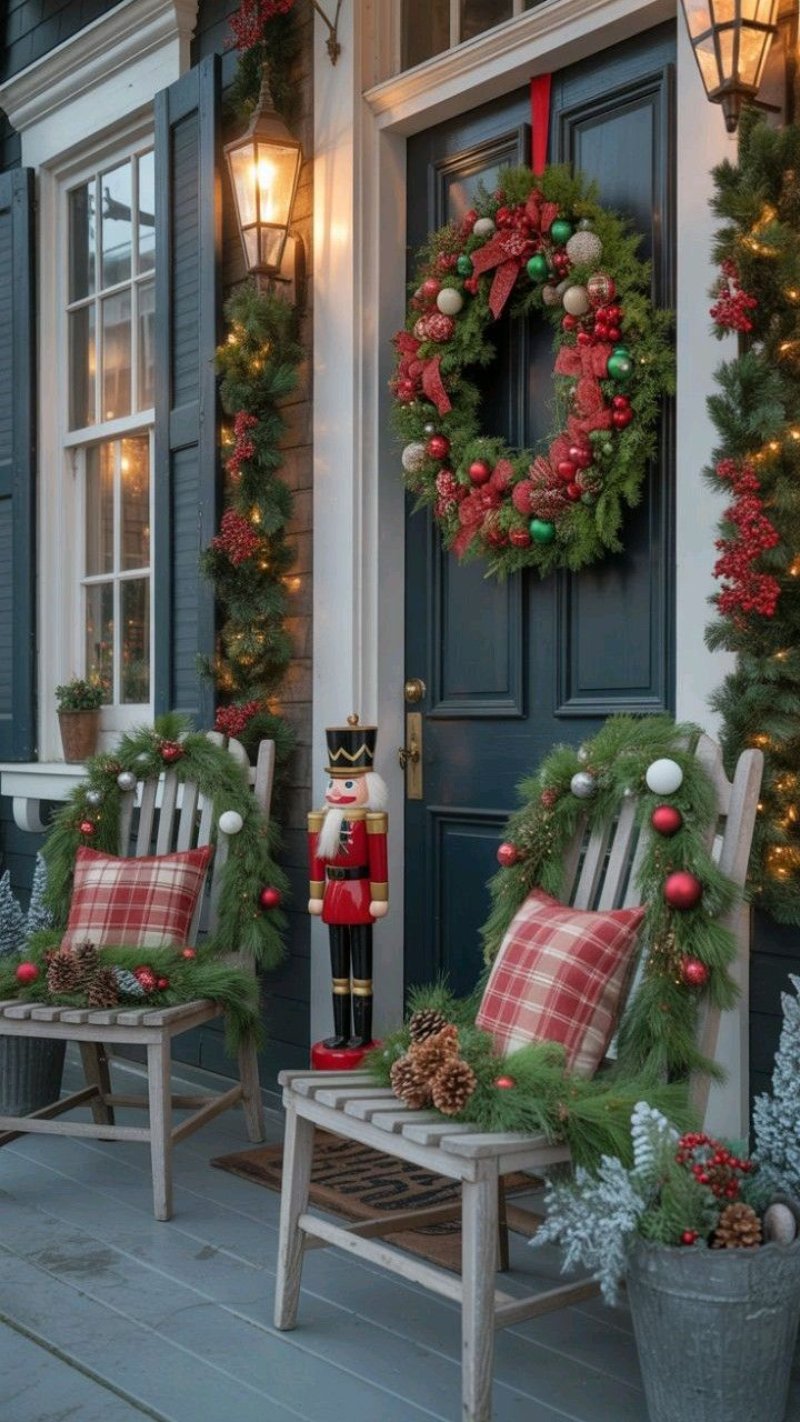 Các khu vực nên trang trí Giáng sinh ngoài trời