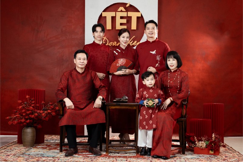 Chụp ảnh concept Tết đoàn viên
