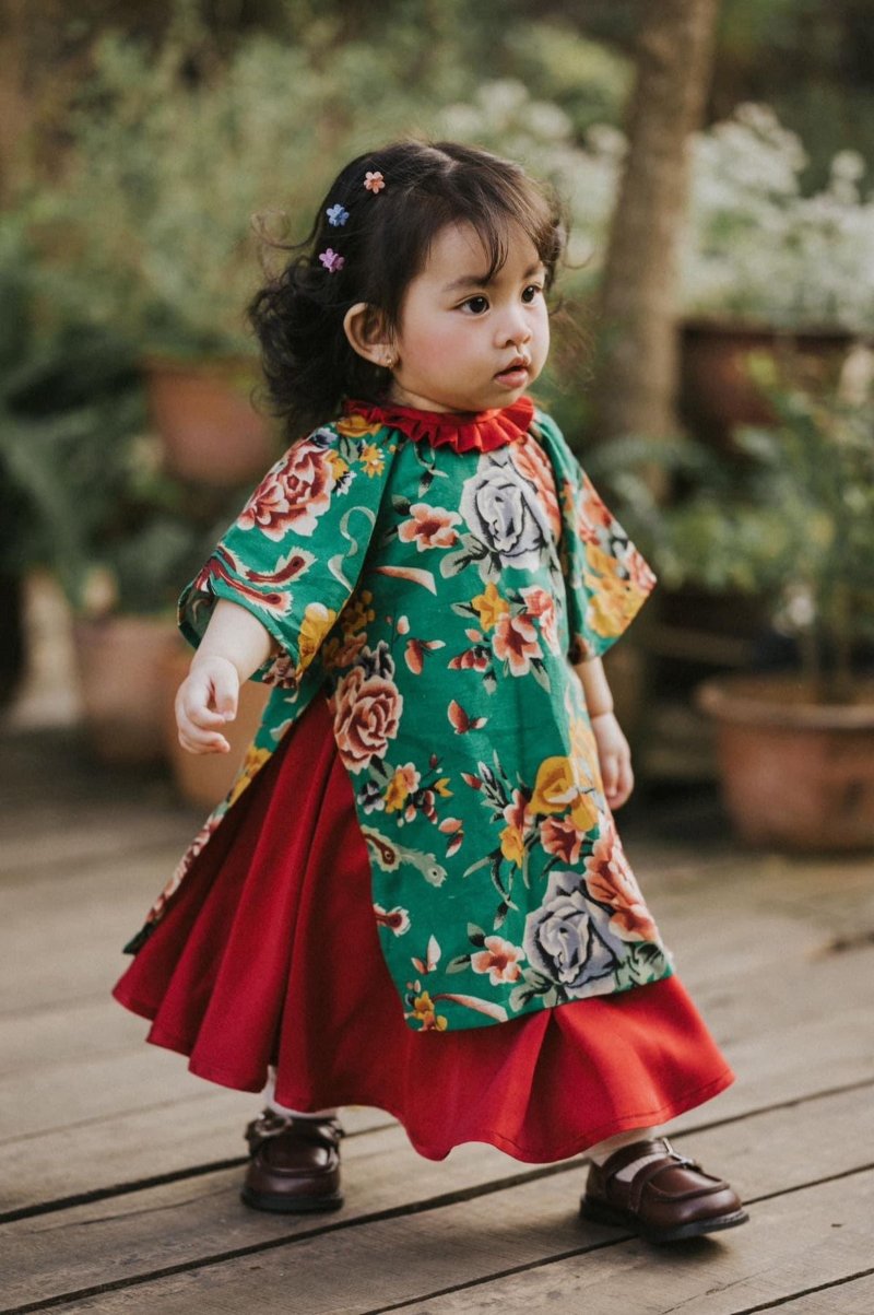 Concept chụp Tết bé du xuân