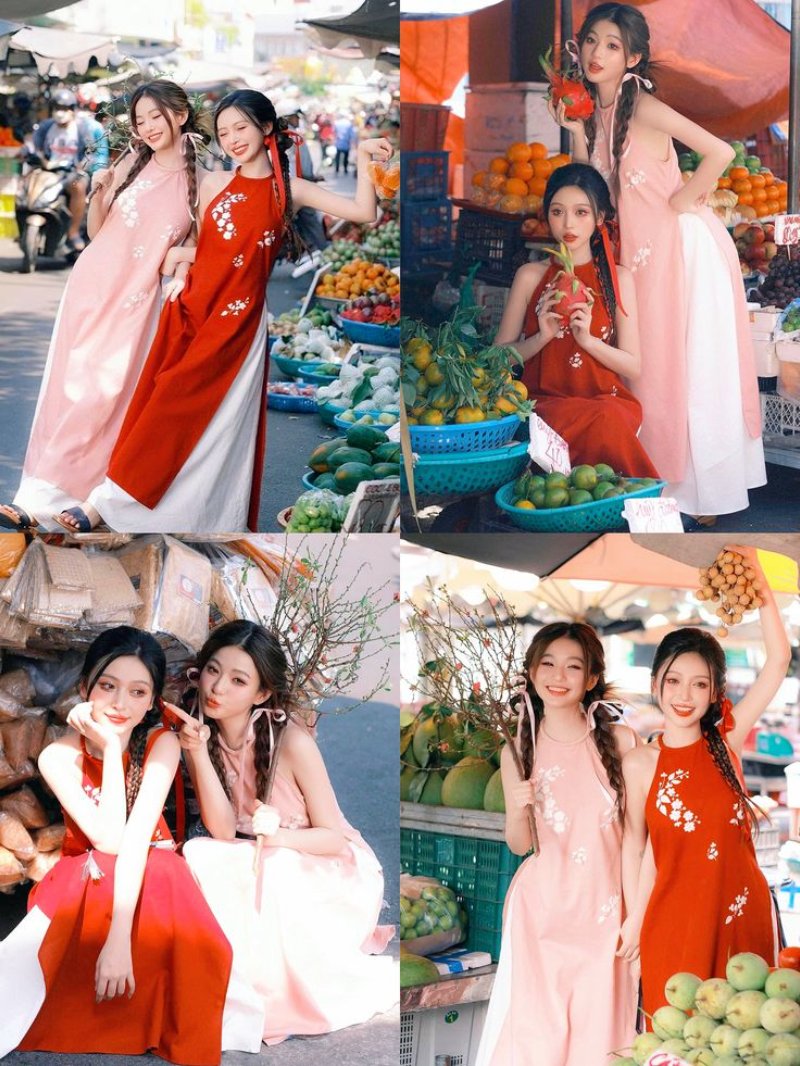 Concept chụp ảnh Tết với nhóm bạn