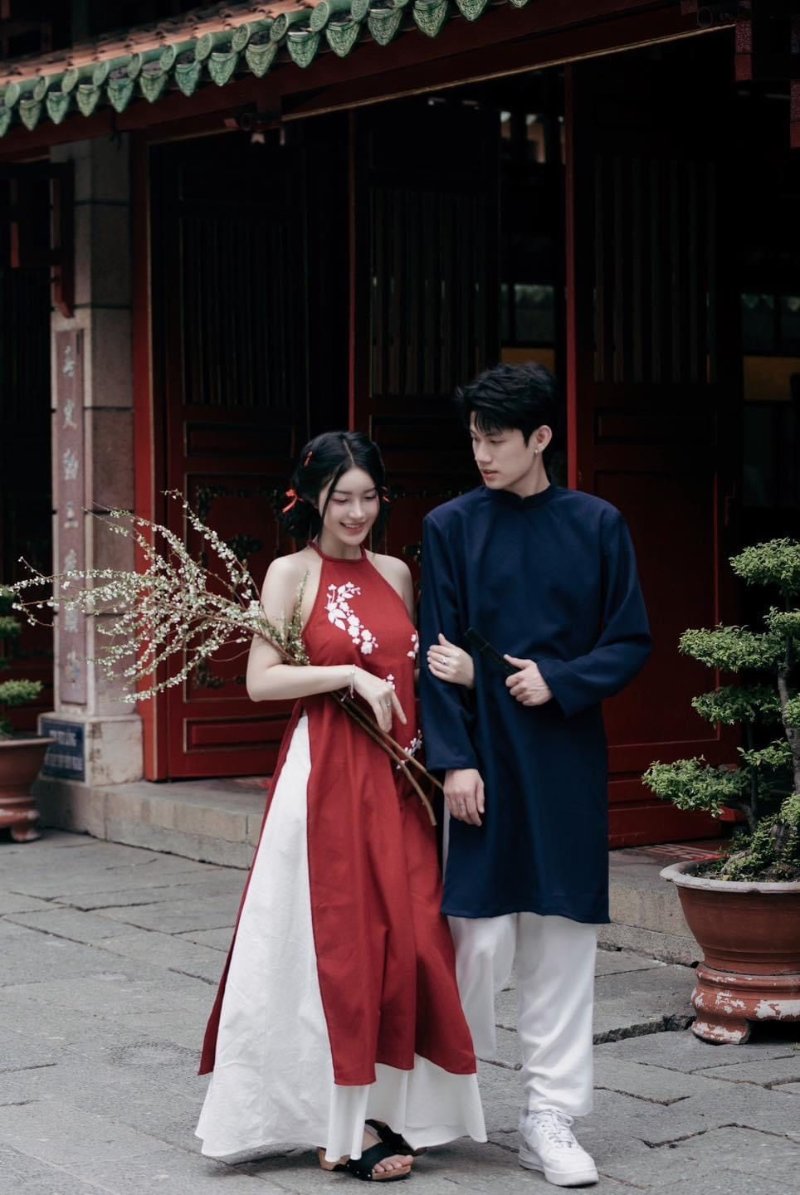 Concept chụp hình Tết dành cho nam và người thương