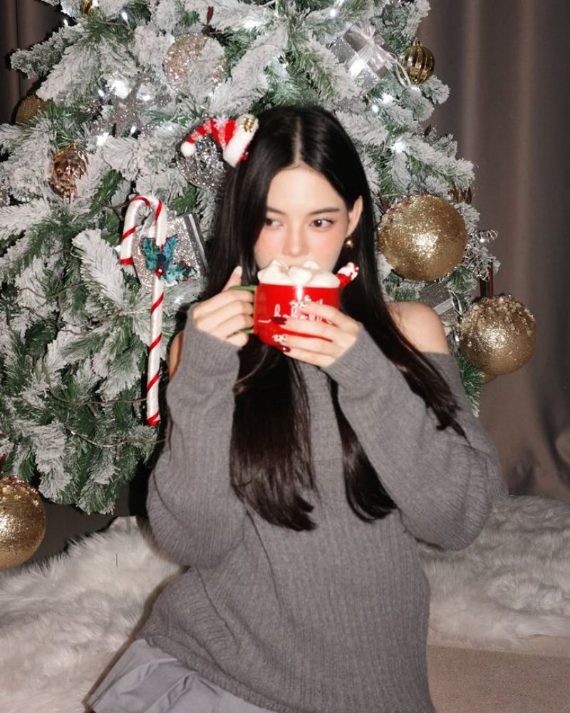 Tạo dáng chụp ảnh Noel dành cho điện thoại