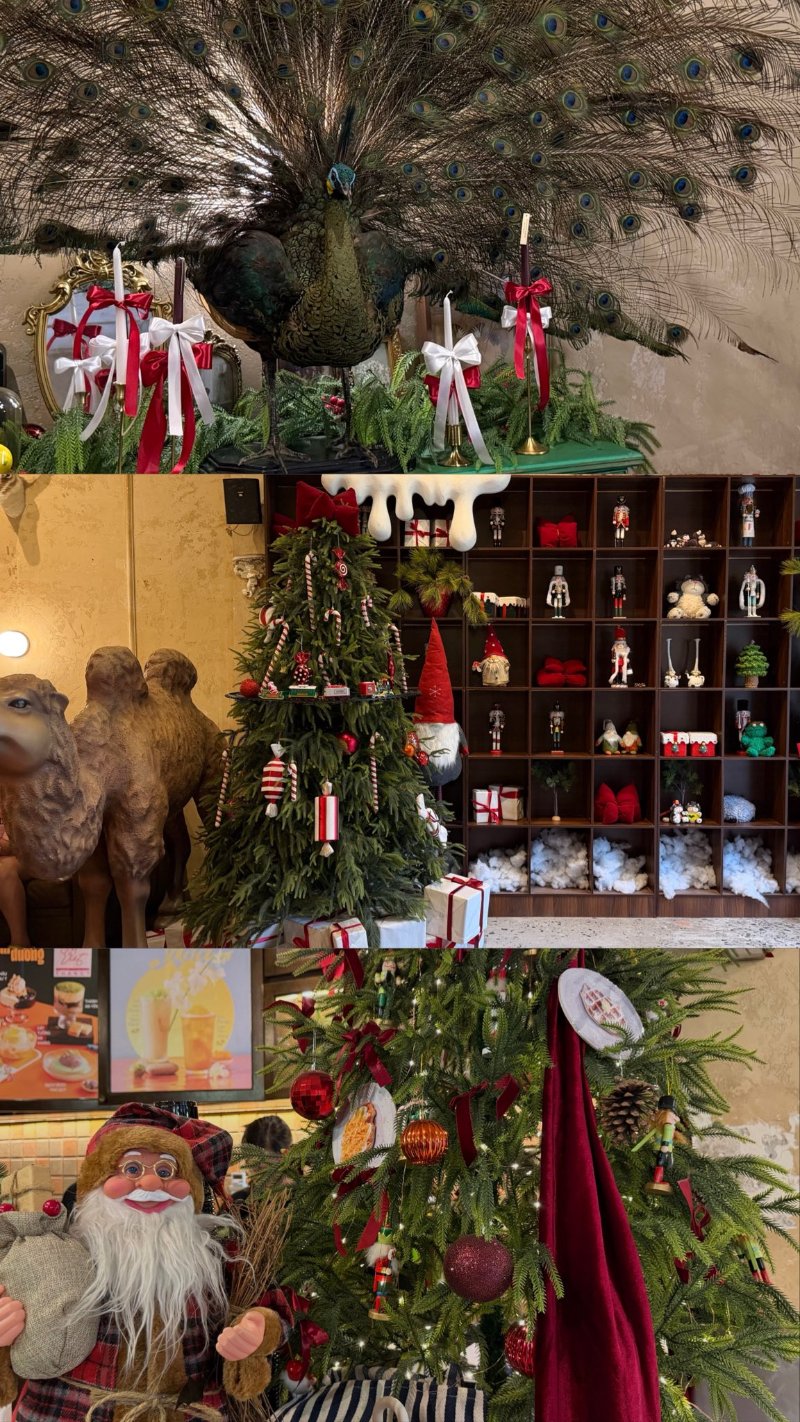 Trang trí cây thông theo phong cách Vintage