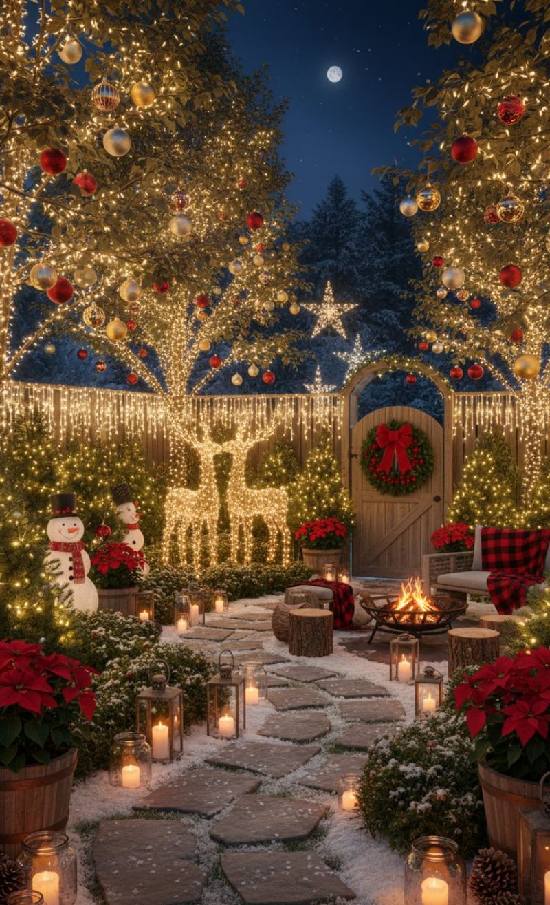 Trang trí cổng nhà với sắc màu lễ hội