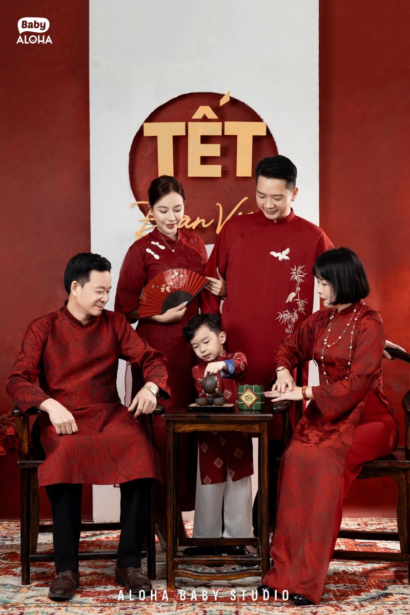 Concept chụp ảnh gia đình 5 người