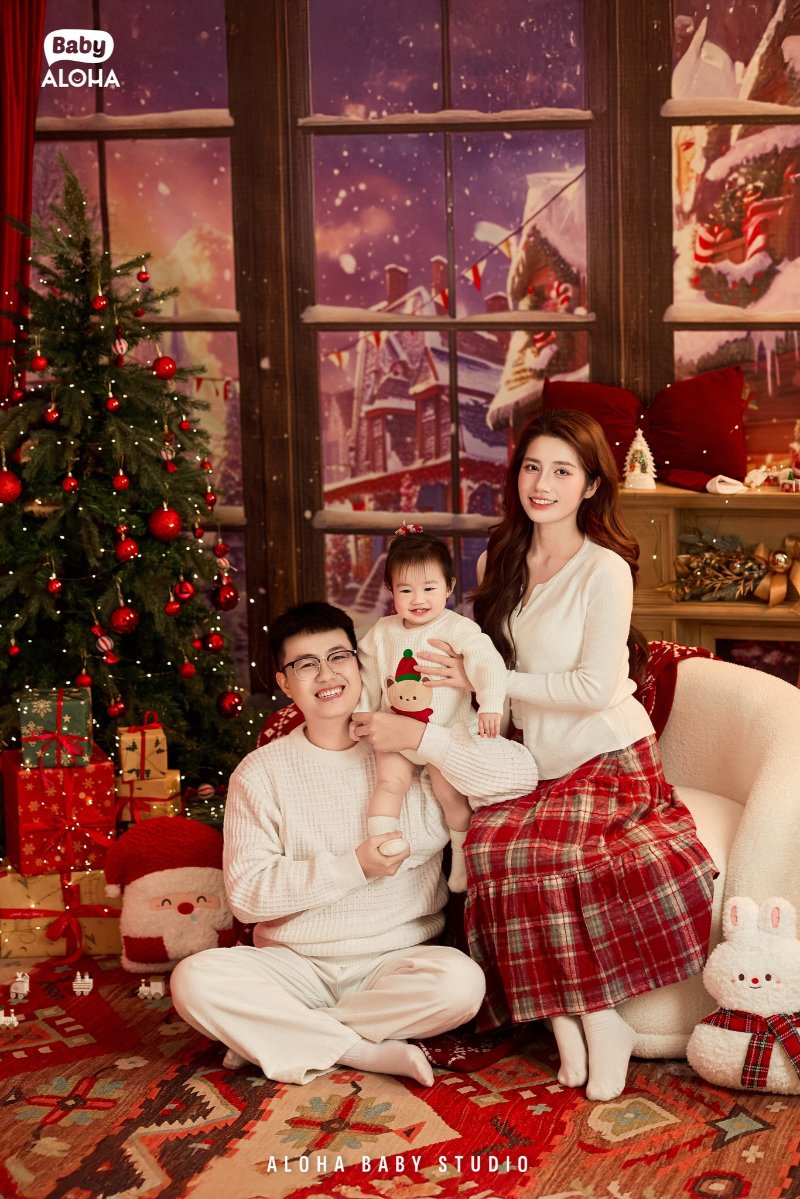 Concept chụp ảnh gia đình trong studio