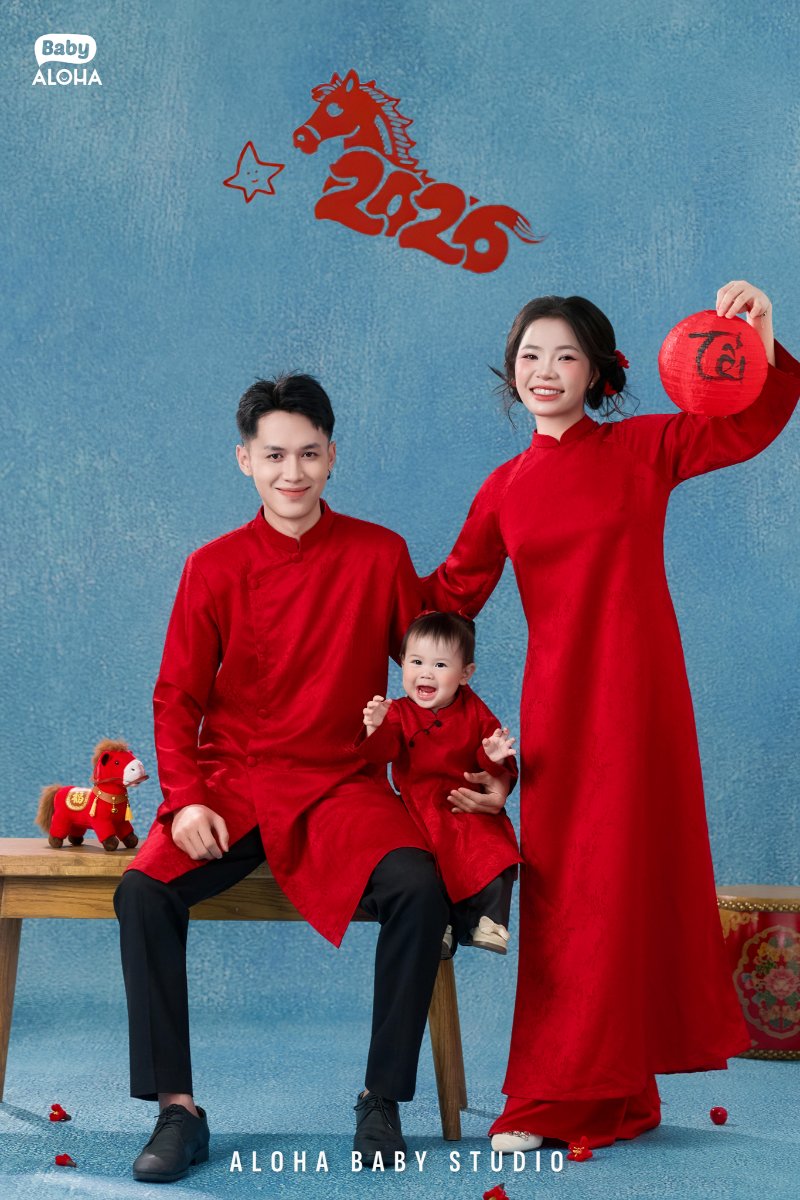 Concept chụp ảnh gia đình với áo dài
