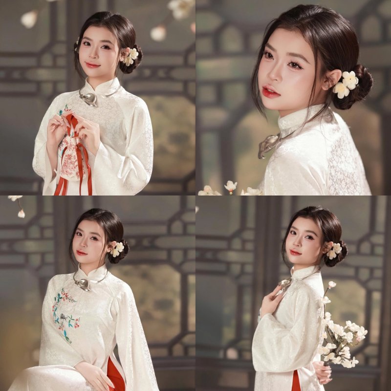 Những cách tạo dáng chụp ảnh Tết cực xinh cho nàng