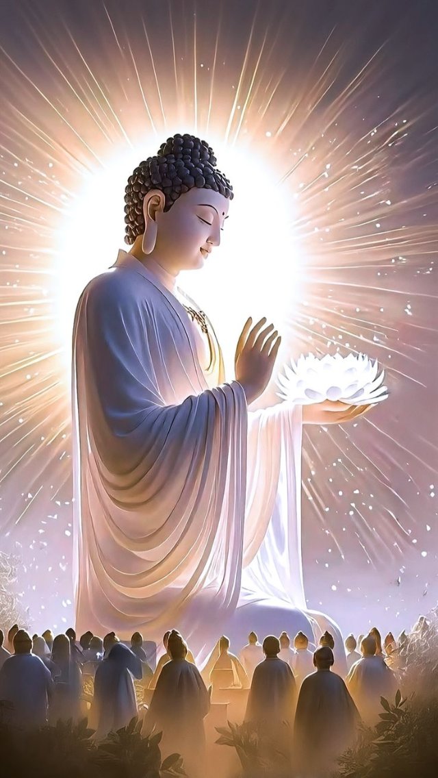 Ảnh bông sen trắng trong Phật giáo đẹp tinh tế