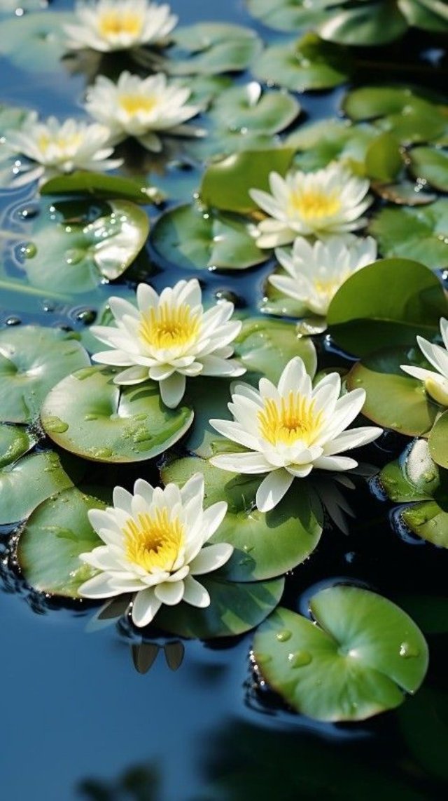 Ảnh đầm sen trắng tinh khiết chất lượng 4K