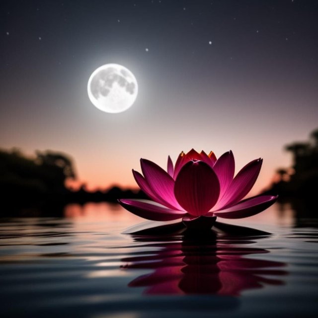 Ảnh hoa sen ban đêm làm nền máy tính