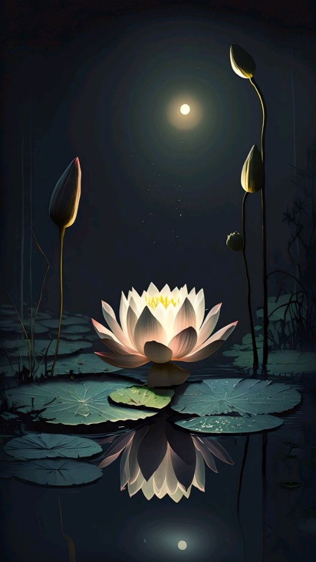 Ảnh hoa sen ban đêm mới nhất 2026