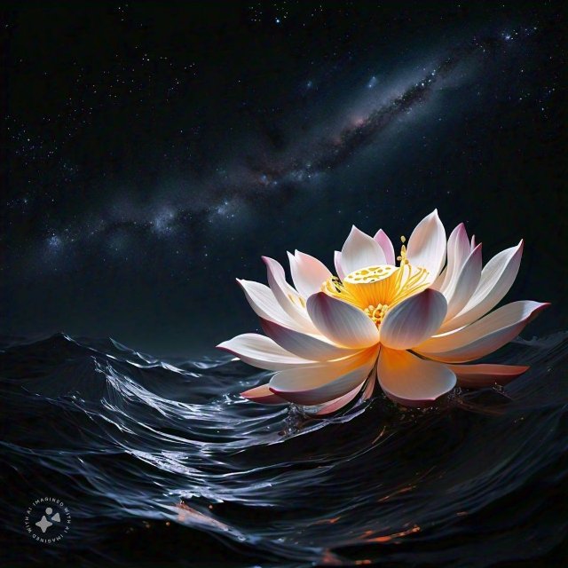 Ảnh hoa sen chụp ban đêm làm nền máy tính cực chất