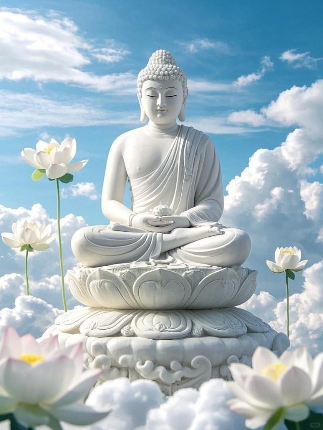 Ảnh hoa sen trắng trong Phật giáo đẹp