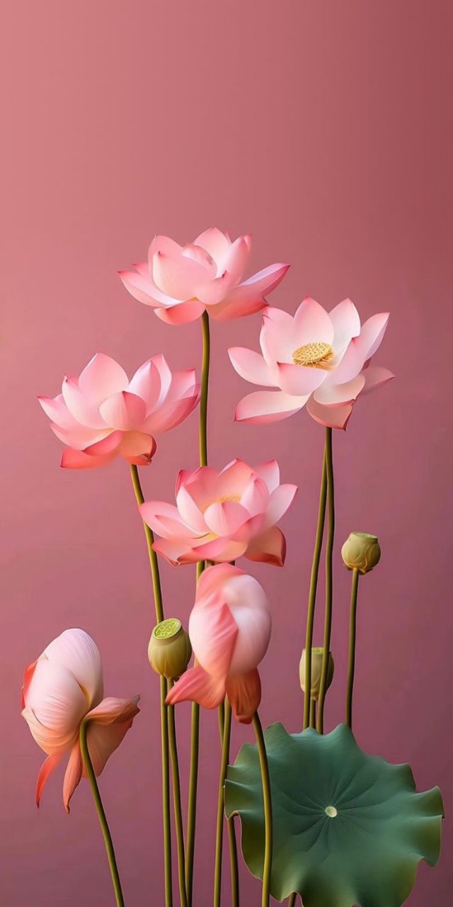 Ảnh nền hoa sen màu hồng đẹp tinh tế