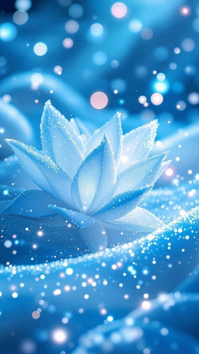 Ảnh nền hoa sen màu xanh đẹp cực chất