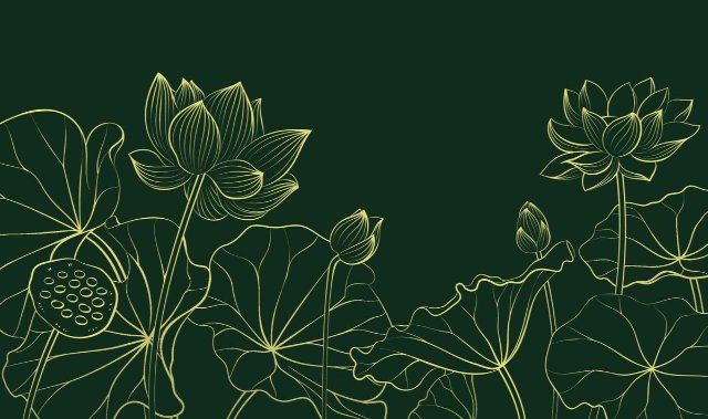 Ảnh vẽ hoa sen nghệ thuật cực chất