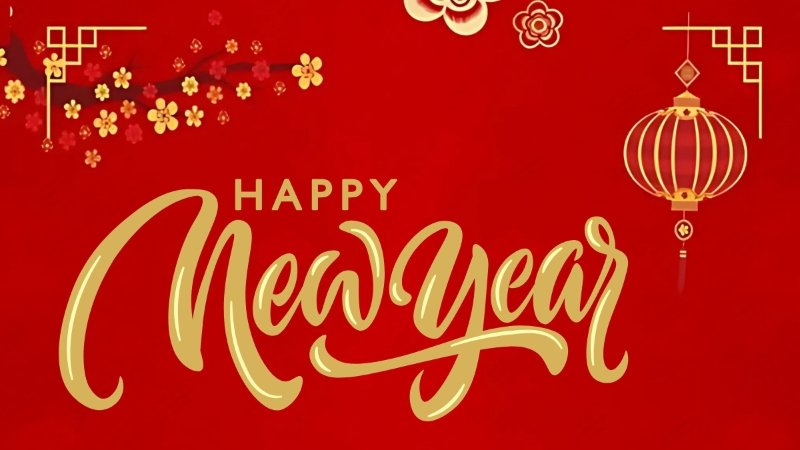 Background Tết Nguyên Đán 2026 với lồng đèn