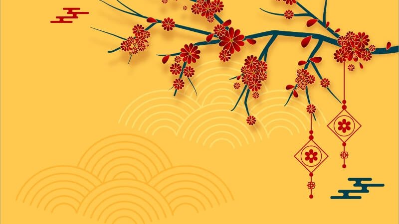 Background Tết cho banner Facebook - Zalo