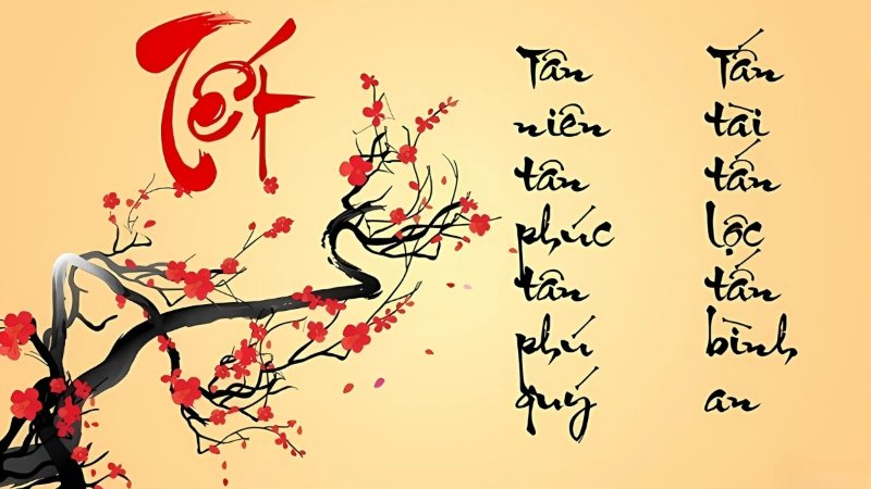Background Tết cho poster và standee