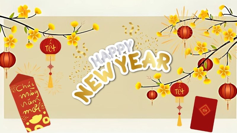 Background Tết đẹp cho banner Facebook - Zalo - mạng xã hội