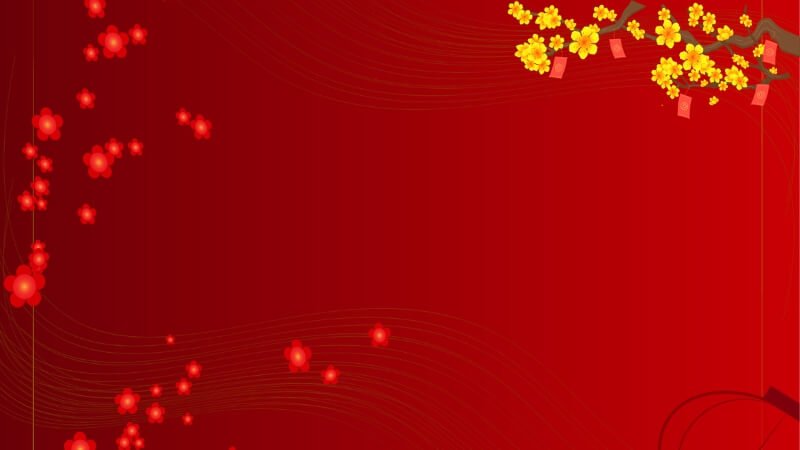 Background Tết làm ảnh bìa mạng xã hội