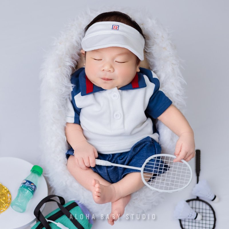 Concept chụp ảnh sơ sinh phong cách thể thao