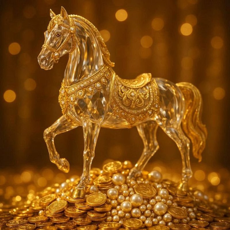 Hình ảnh linh vật Ngựa tài lộc đẹp