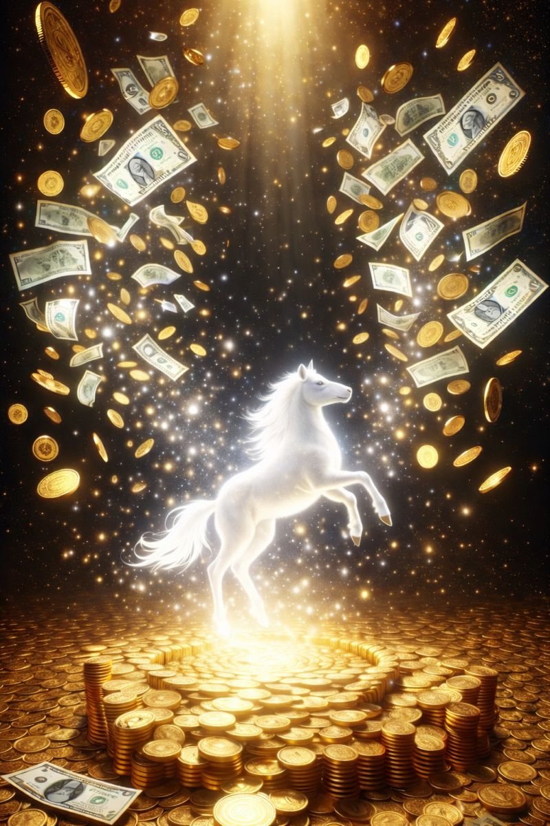 Hình ảnh linh vật Ngựa tài lộc rực rỡ