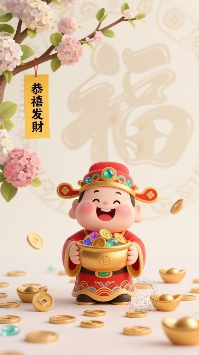 Hình nền điện thoại ông thần tài cute