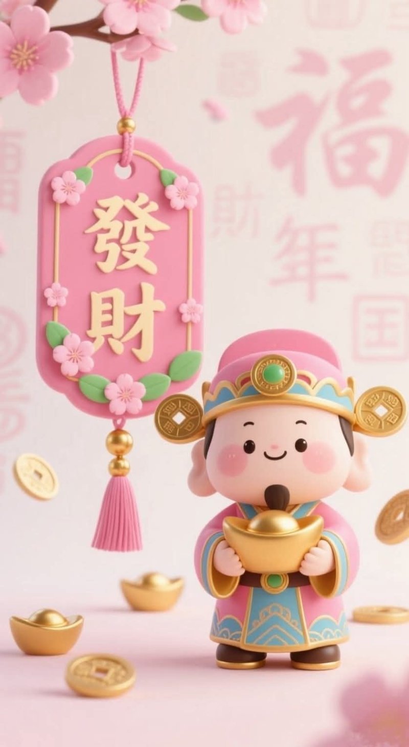 Hình nền điện thoại ông thần tài dễ thương