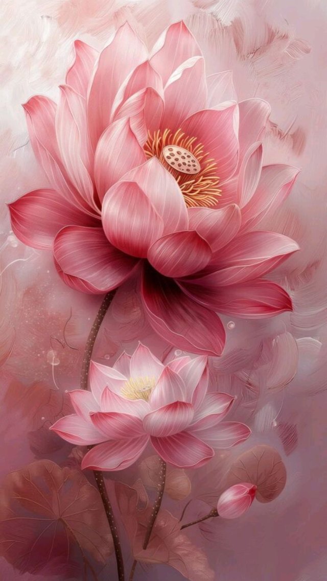 Hình nền hoa sen màu hồng đẹp cực nghệ