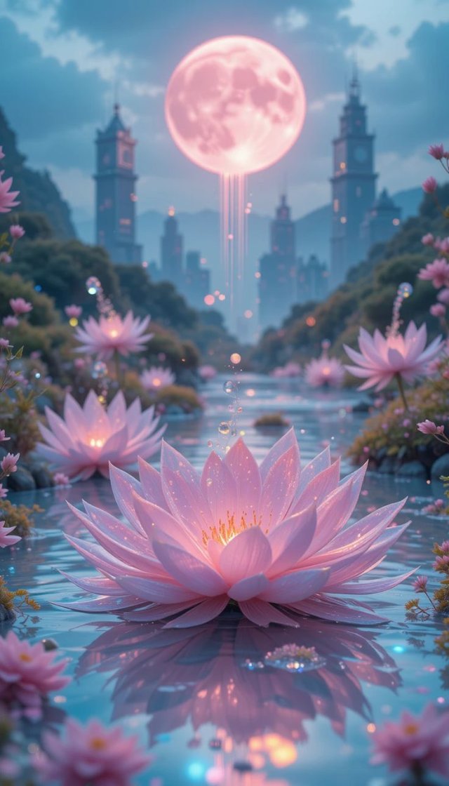 Hình nền hoa sen màu hồng đẹp độc lạ